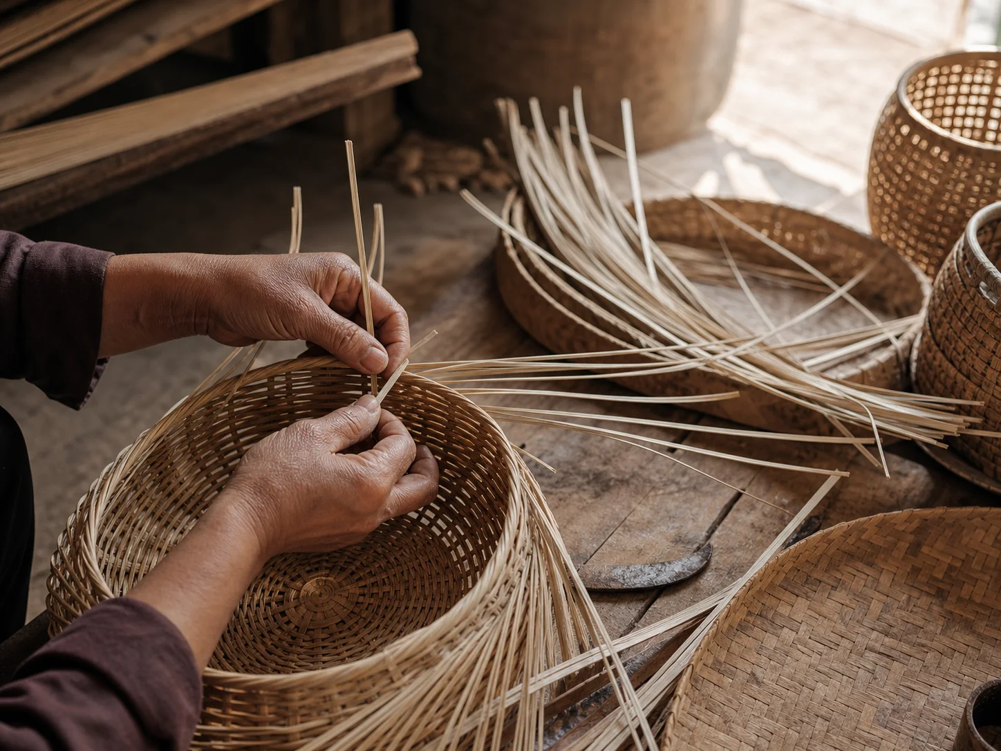 Nghệ nhân đan mây